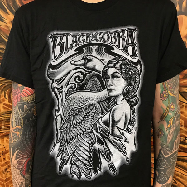 Black Cobra Swan and Lady T-shirt